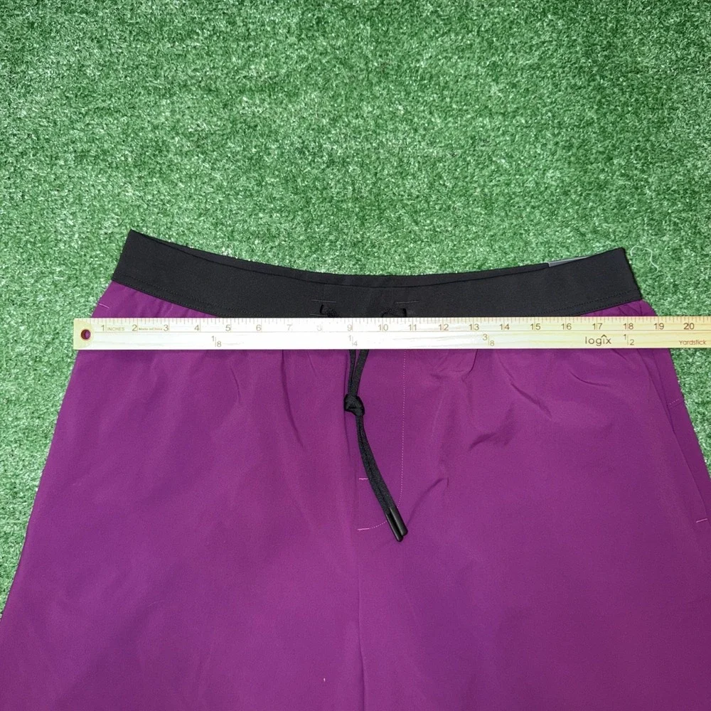 VRST Men's 7" Elevate Unlined Shorts Lrg Purple New Gym Drawstring - Picture 3 of 8